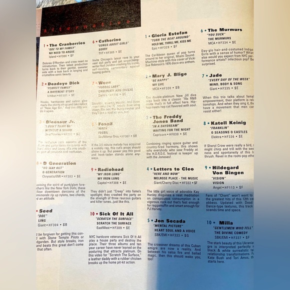 HUH music magazine vtg February 1995, cover missing/simple minds/Van Halen - Picture 4 of 6